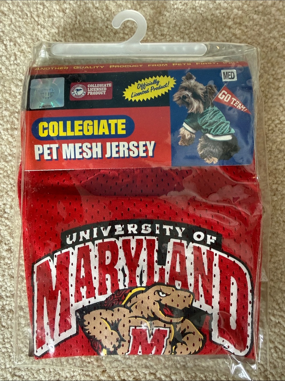 Pets First University of Maryland Red Collegiate Pet Mesh Jersey